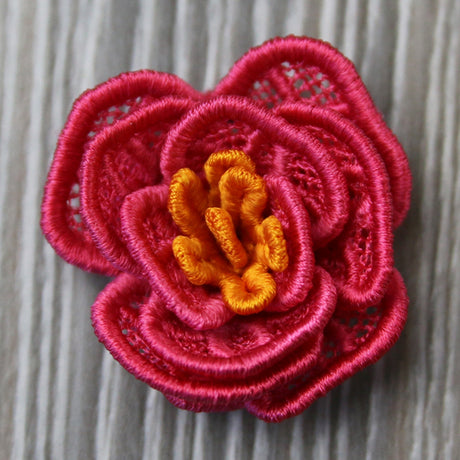 Spiral Peony in 3D (Lace)