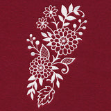 Mum's the Word Flower Spray (Whitework)