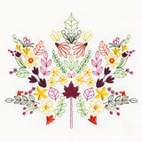 Autumn Wildflower Maple Leaf