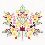 Autumn Wildflower Maple Leaf