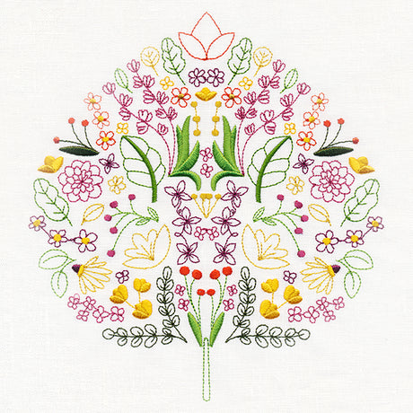 Autumn Wildflower Aspen Leaf