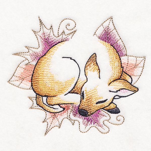 Soft Sleepy Autumn Deer