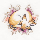 Soft Sleepy Autumn Deer