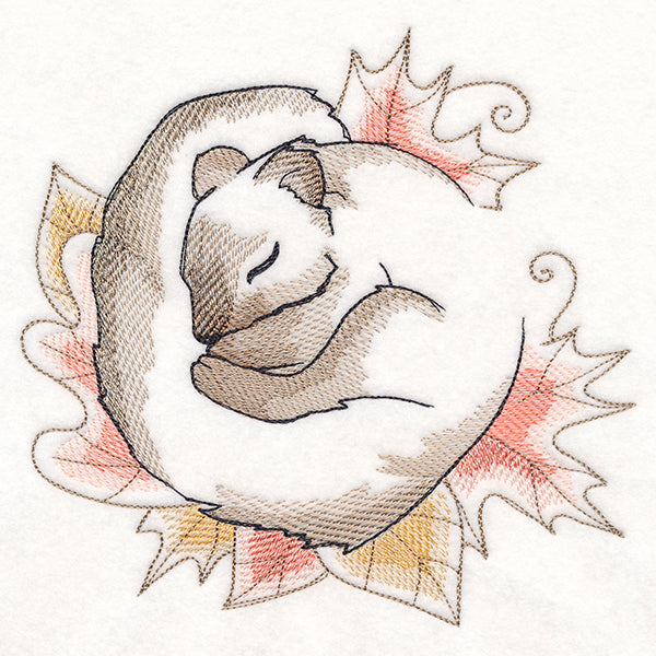 Soft Sleepy Autumn Squirrel