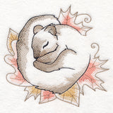 Soft Sleepy Autumn Squirrel