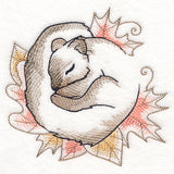Soft Sleepy Autumn Squirrel
