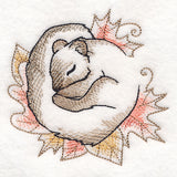 Soft Sleepy Autumn Squirrel
