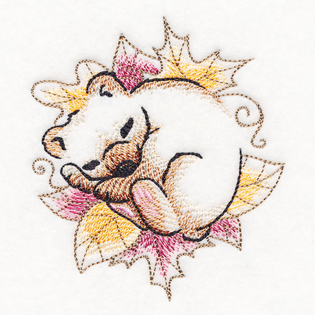 Soft Sleepy Autumn Bear