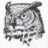 Autumn Great Horned Owl Sketch
