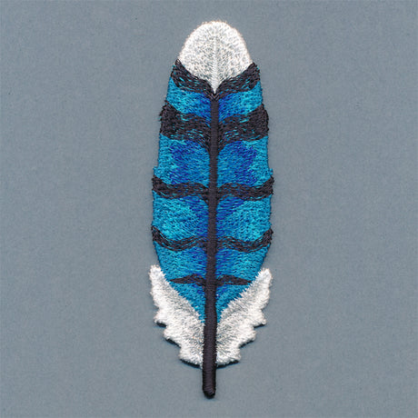 Exquisite Blue Jay Feather (In-the-Hoop)
