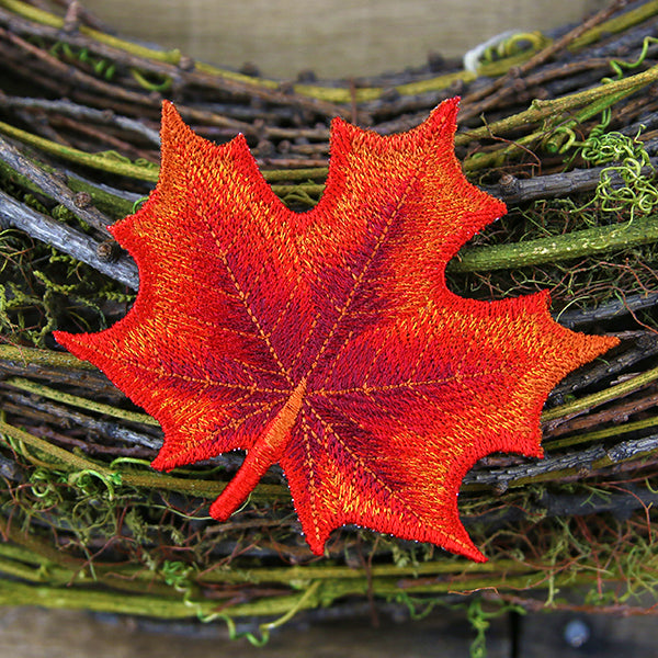 Autumn Maple Leaf (In-the-Hoop)
