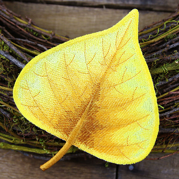 Autumn Poplar Leaf (In-the-Hoop)
