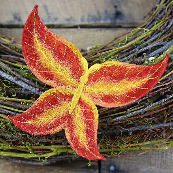 Autumn Dogwood Leaf Butterfly (In-the-Hoop)