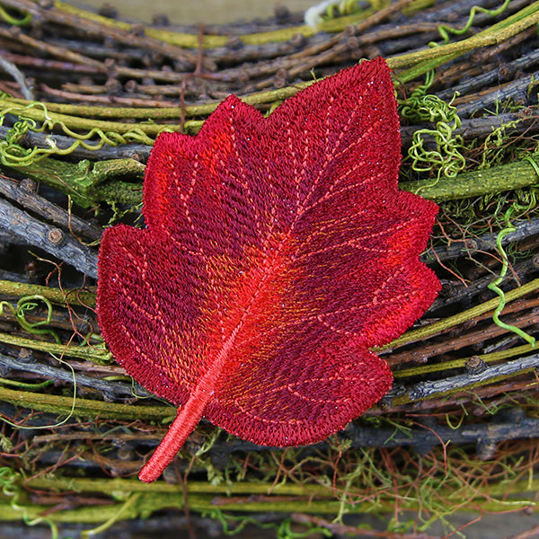 Autumn Hawthorn Leaf (In-the-Hoop)