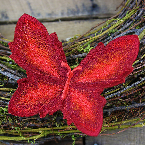 Autumn Hawthorn Leaf Butterfly (In-the-Hoop)