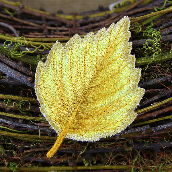 Autumn Birch Leaf (In-the-Hoop)