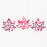 Autumn Swirls Maple Leaf Trio