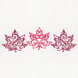 Autumn Swirls Maple Leaf Trio