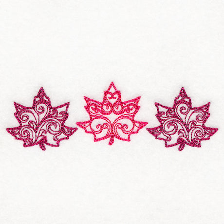Autumn Swirls Maple Leaf Trio
