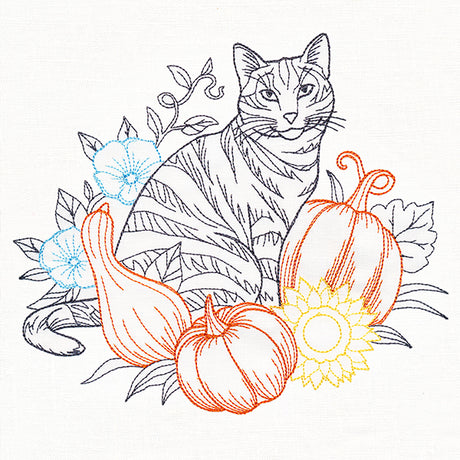 Not-So-Spooky Garden Etching - Cat