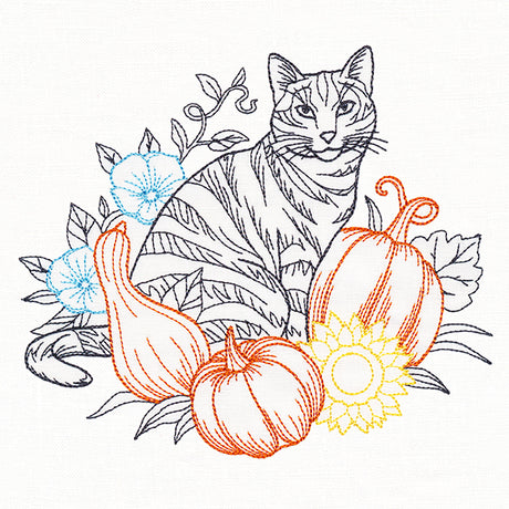 Not-So-Spooky Garden Etching - Cat