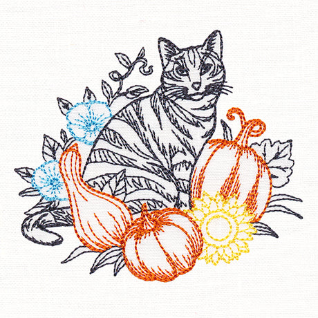 Not-So-Spooky Garden Etching - Cat