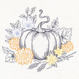 Not-So-Spooky Garden Etching - Pumpkin