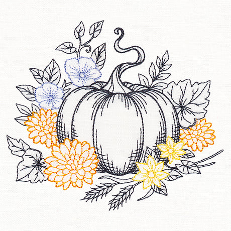 Not-So-Spooky Garden Etching - Pumpkin