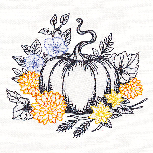 Not-So-Spooky Garden Etching - Pumpkin