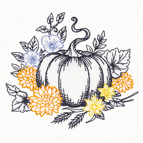 Not-So-Spooky Garden Etching - Pumpkin