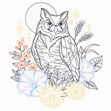 Not-So-Spooky Garden Etching - Owl