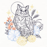 Not-So-Spooky Garden Etching - Owl