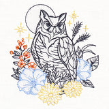 Not-So-Spooky Garden Etching - Owl