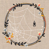 Homespun Web Wildflower Wreath