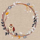 Harvest Owl Wildflower Wreath