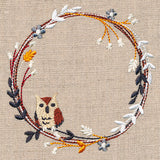 Harvest Owl Wildflower Wreath