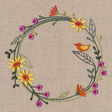 Delicate Autumn Wildflower Wreath