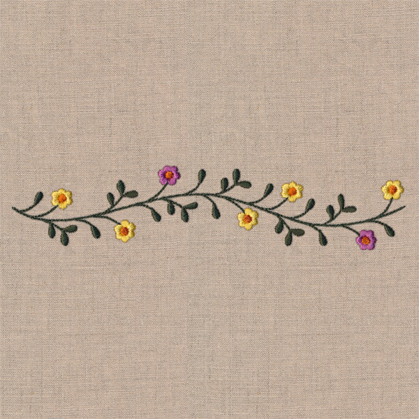 Delicate Autumn Wildflower Border