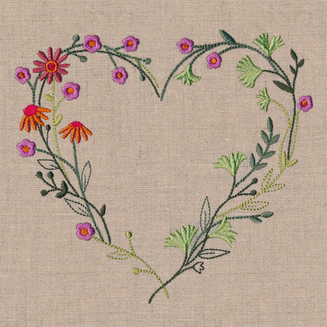 Whimsical Autumn Wildflower Wreath