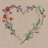 Whimsical Autumn Wildflower Wreath