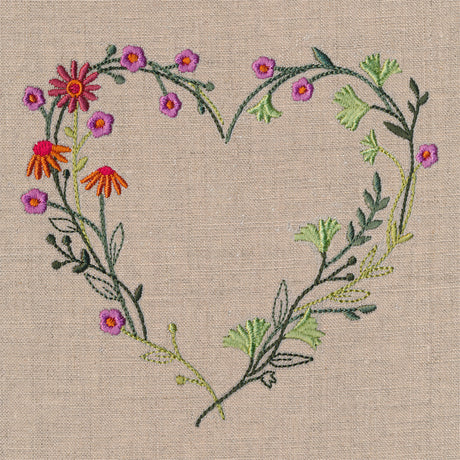 Whimsical Autumn Wildflower Wreath