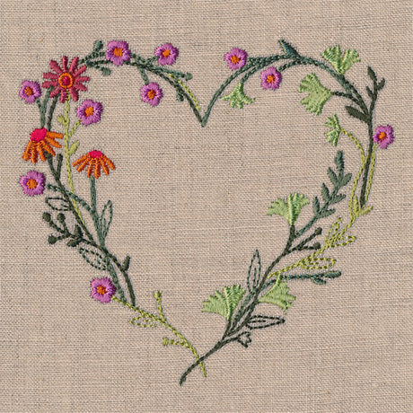 Whimsical Autumn Wildflower Wreath