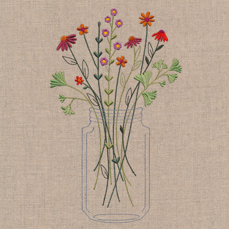 Delicate Autumn Mason Jar