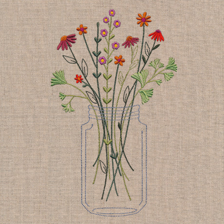 Delicate Autumn Mason Jar