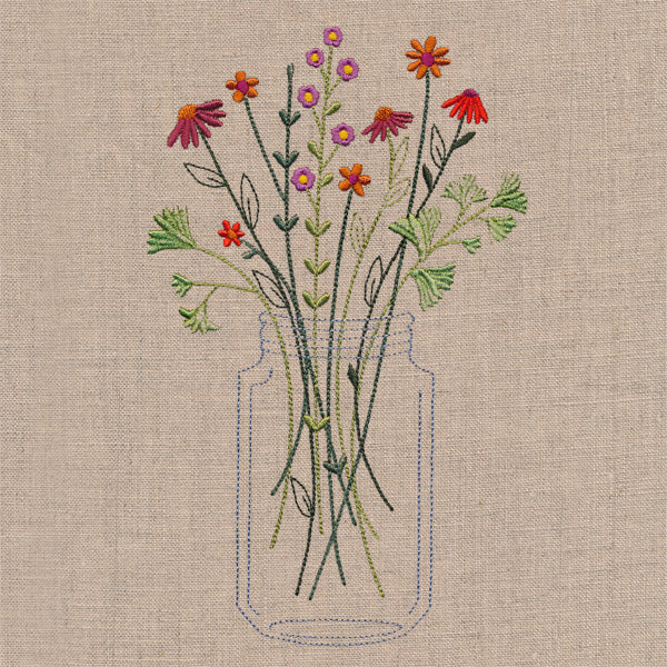 Delicate Autumn Mason Jar