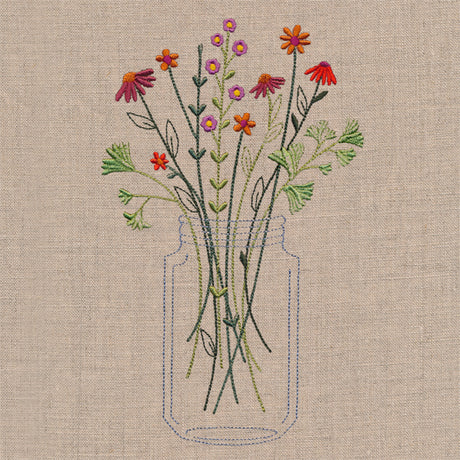 Delicate Autumn Mason Jar