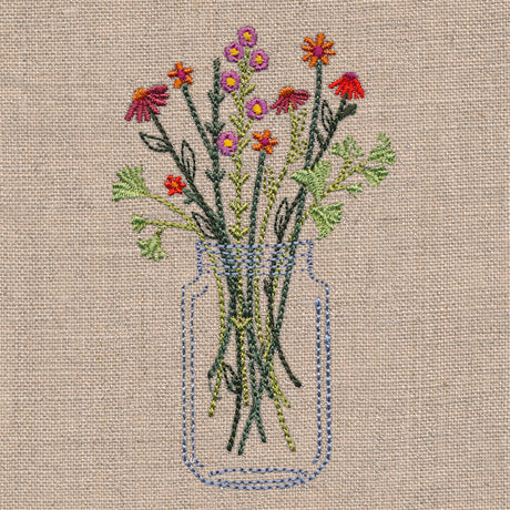 Delicate Autumn Mason Jar