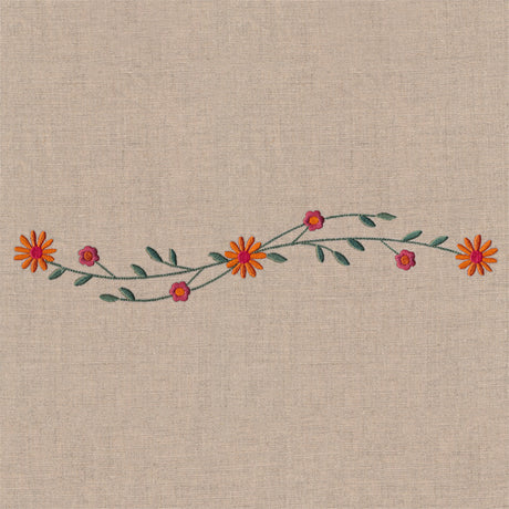 Whimsical Autumn Wildflower Border