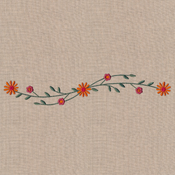 Whimsical Autumn Wildflower Border