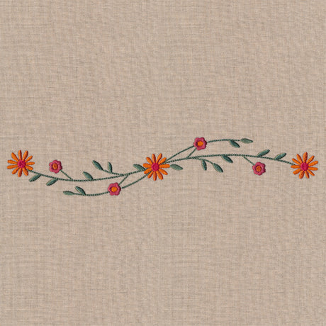 Whimsical Autumn Wildflower Border